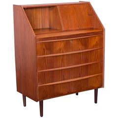 Vintage Scandinavian Teak Secretary