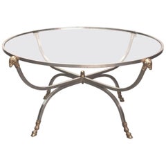 Italian Ram's Head Circular Cocktail Table