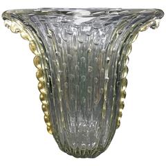 Murano Glass Vase by Toso, Italy, circa 1960