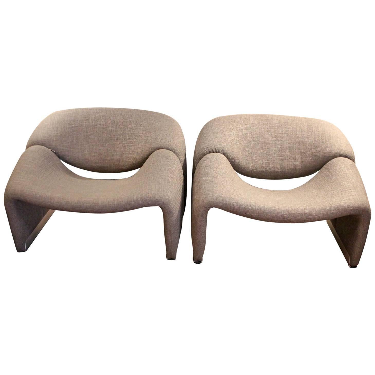 Pierre Paulin 1970s Armchairs