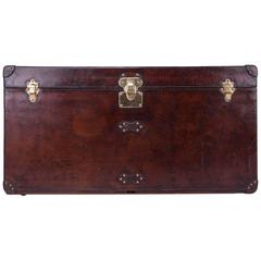 Antique 20th Century Rare Louis Vuitton Cow-Hide Steamer Trunk, circa 1900