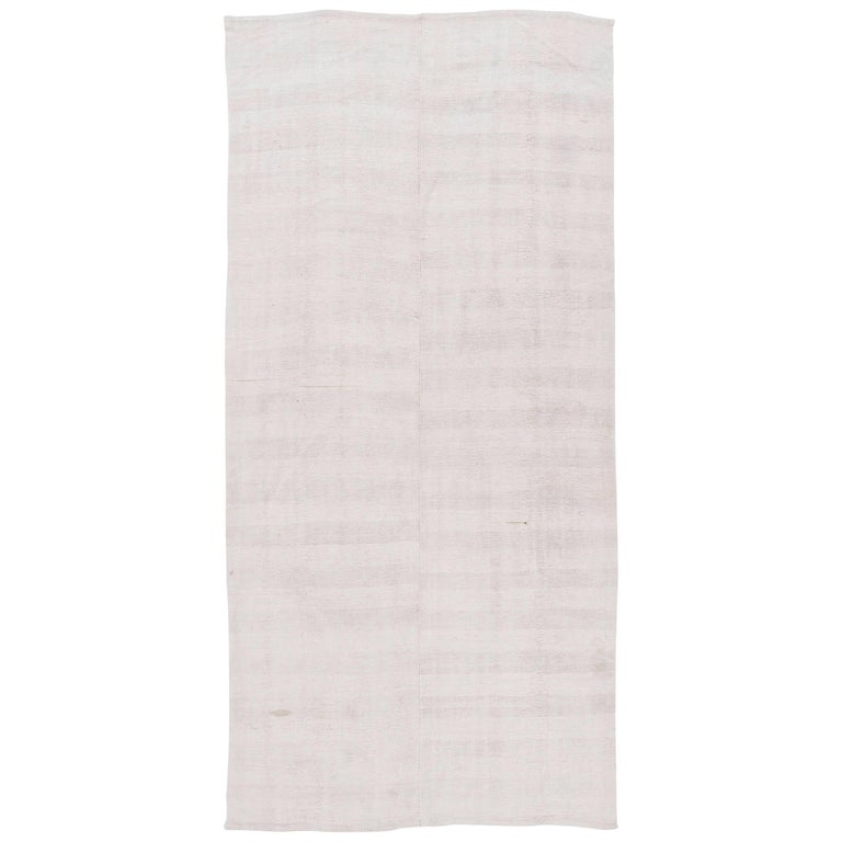 Vintage Anatolian Hemp Kilim Rug in Neutral Colors For Sale at 1stdibs