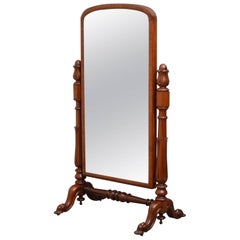 Victorian Mahogany Cheval Mirror
