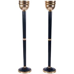 Pair of Art Deco Style Floor Lamps 11