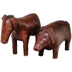 20th Century Donkey and Piglet Footstool, 1970s Design by Omersa for Abercrombi