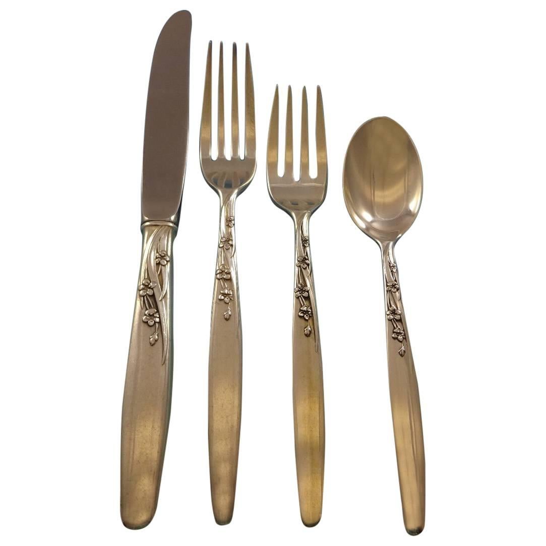 Summer Song by Lunt Sterling Silver Flatware Set for Eight Service 38 Pieces For Sale