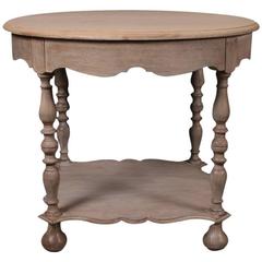 French Oak Lamp Table