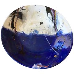 Glazed Painting on Ceramic Fruit Bowl by Tom Lieber