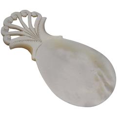 Extremely Rare George III Mother-of-Pearl Caddy Spoons 9