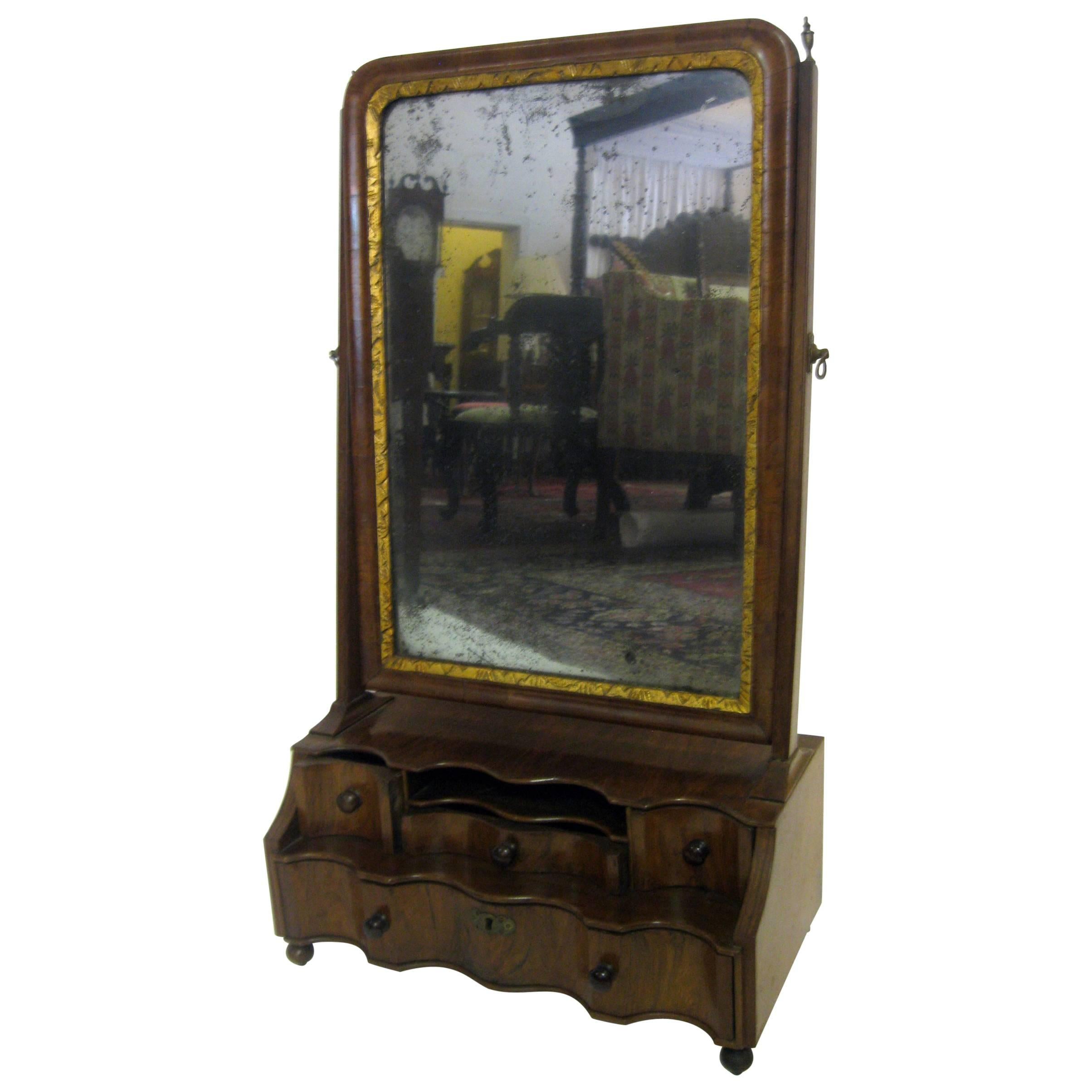 18th century Queen Anne Shaving Mirror