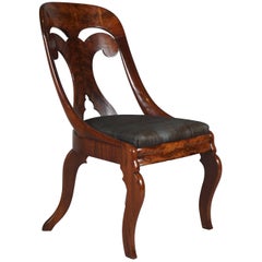 19th Century American "Classical" Spoonback Salon Chair