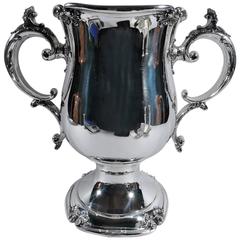 Antique American Two-Handled Sterling Silver Trophy Cup by Meriden Britannia 12