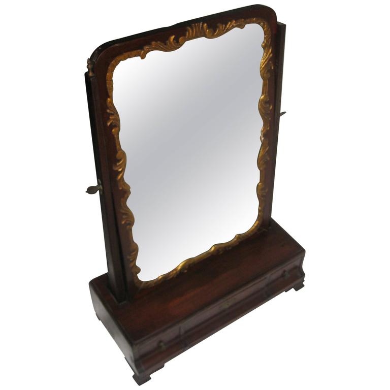 19th Century Mahogany Dressing Mirror For Sale at 1stdibs