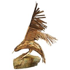 Vintage Brutalist Eagle Sculpture 5