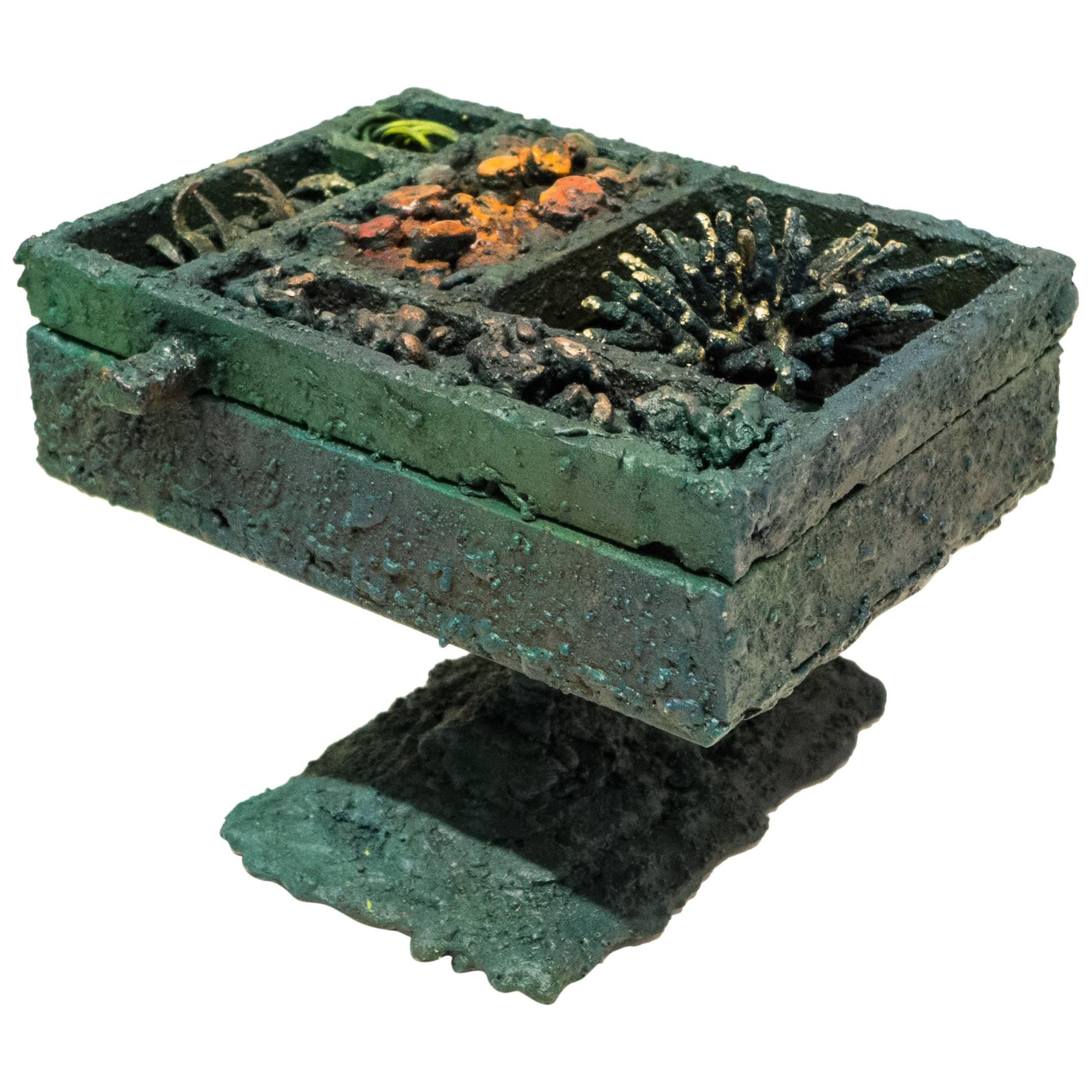 James Bearden "Segment Jewelry Box on Pedestal" For Sale