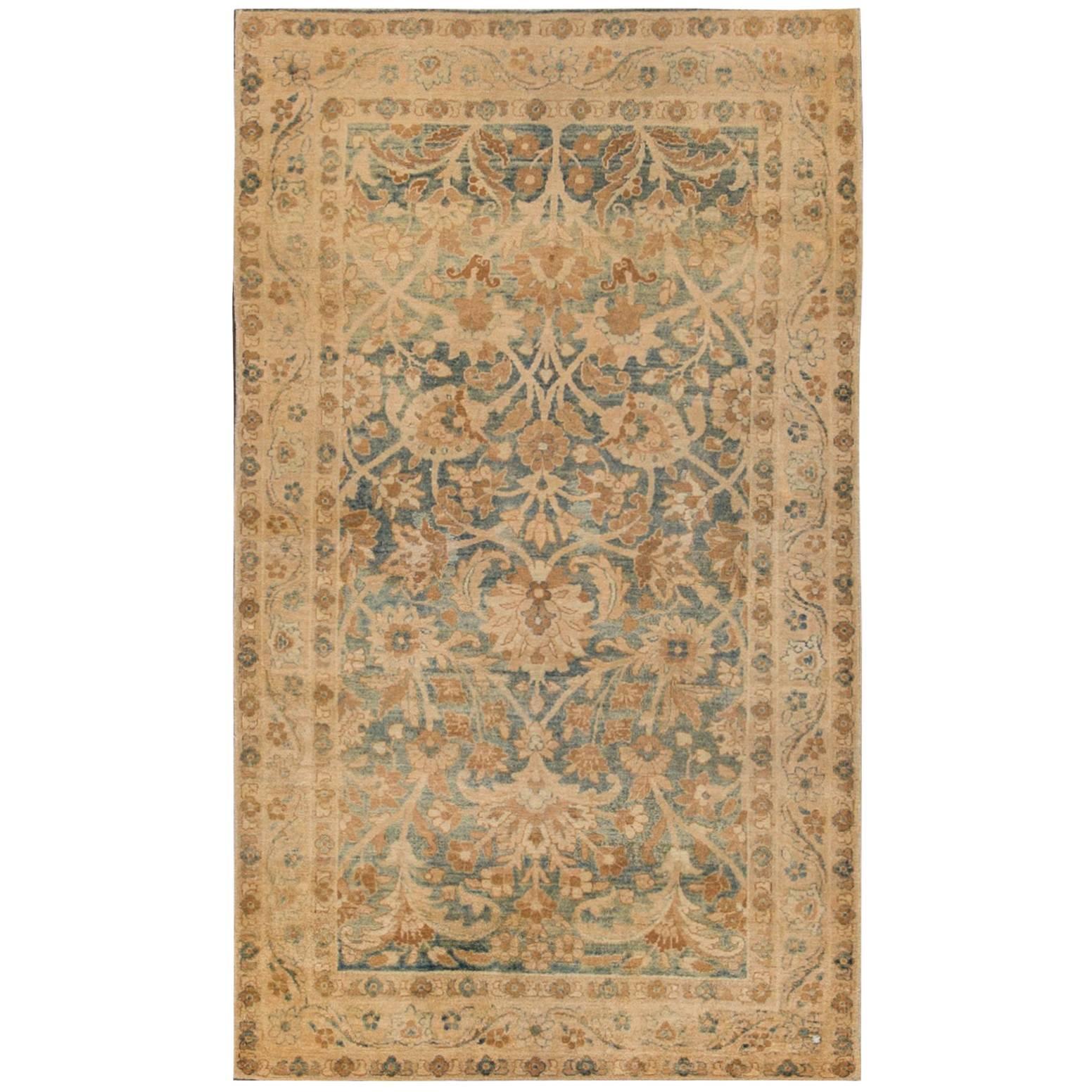 Beautifully Contrasted Antique Kerman Rug