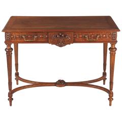 Antique Louis XVI Style Cherrywood Desk, France, Early 1900s