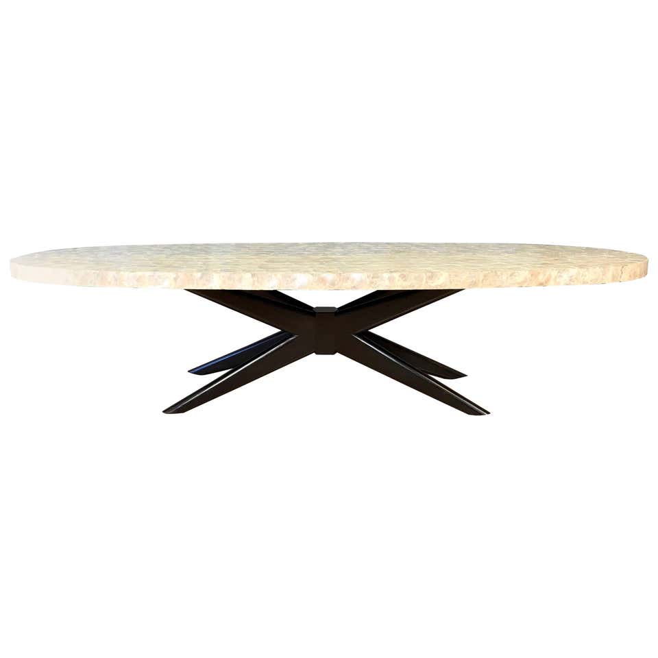Capiz Shell Surfboard Coffee Table at 1stDibs | capiz shell coffee ...