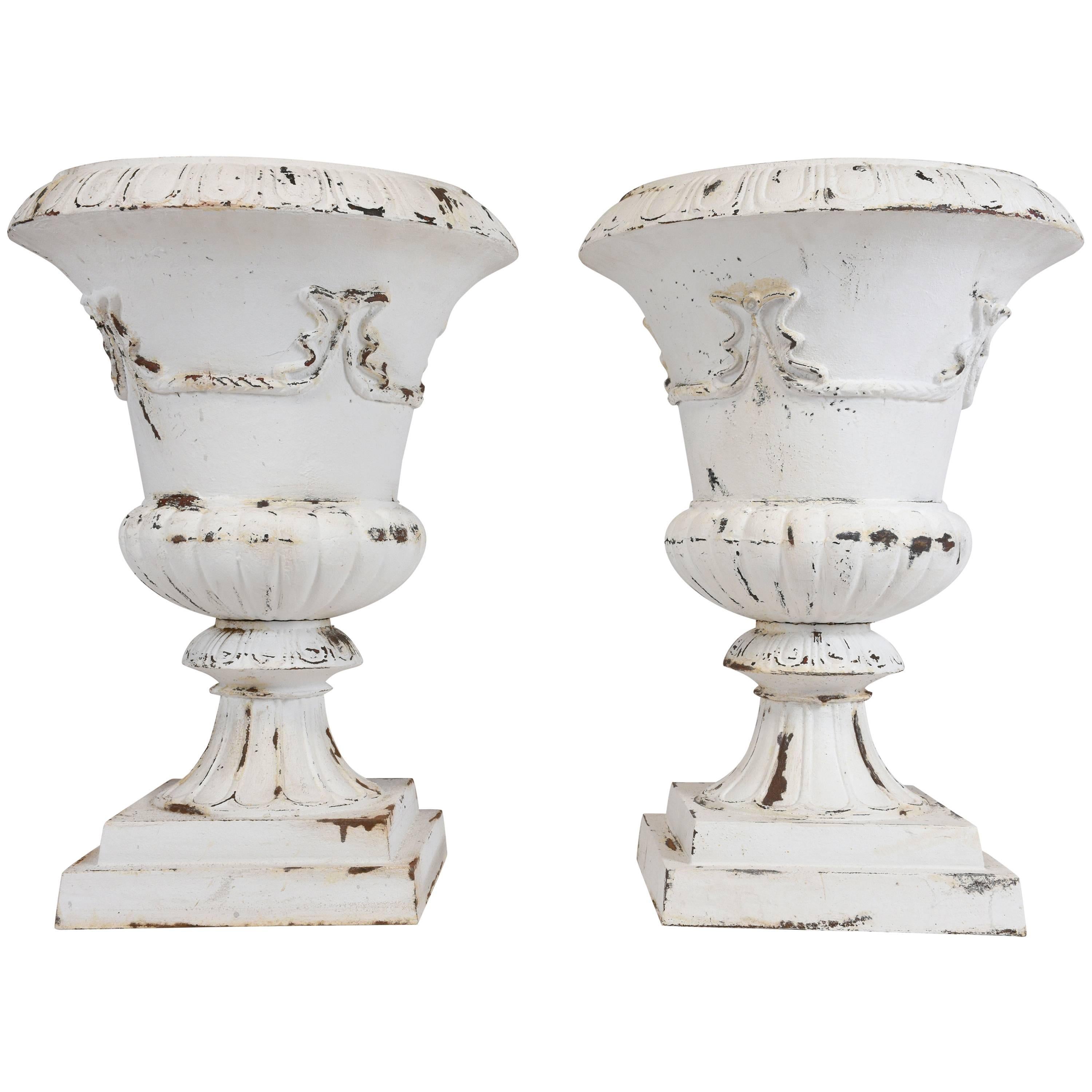 Pair of Antique French Garden Urns