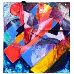 Tom Holland “Pond #65” Abstract Expressionist Mixed-Media Piece 1