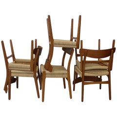 The best set of Six Hans Wegner for Carl Hansen Restored Dining Chairs