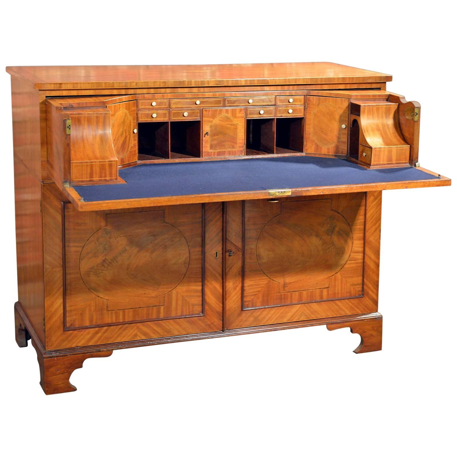 Antique Secretaire Georgian Writing Desk, circa 1780