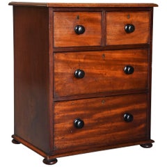 Small Mid-19th Century Mahogany Chest of Drawers with Superb Patina