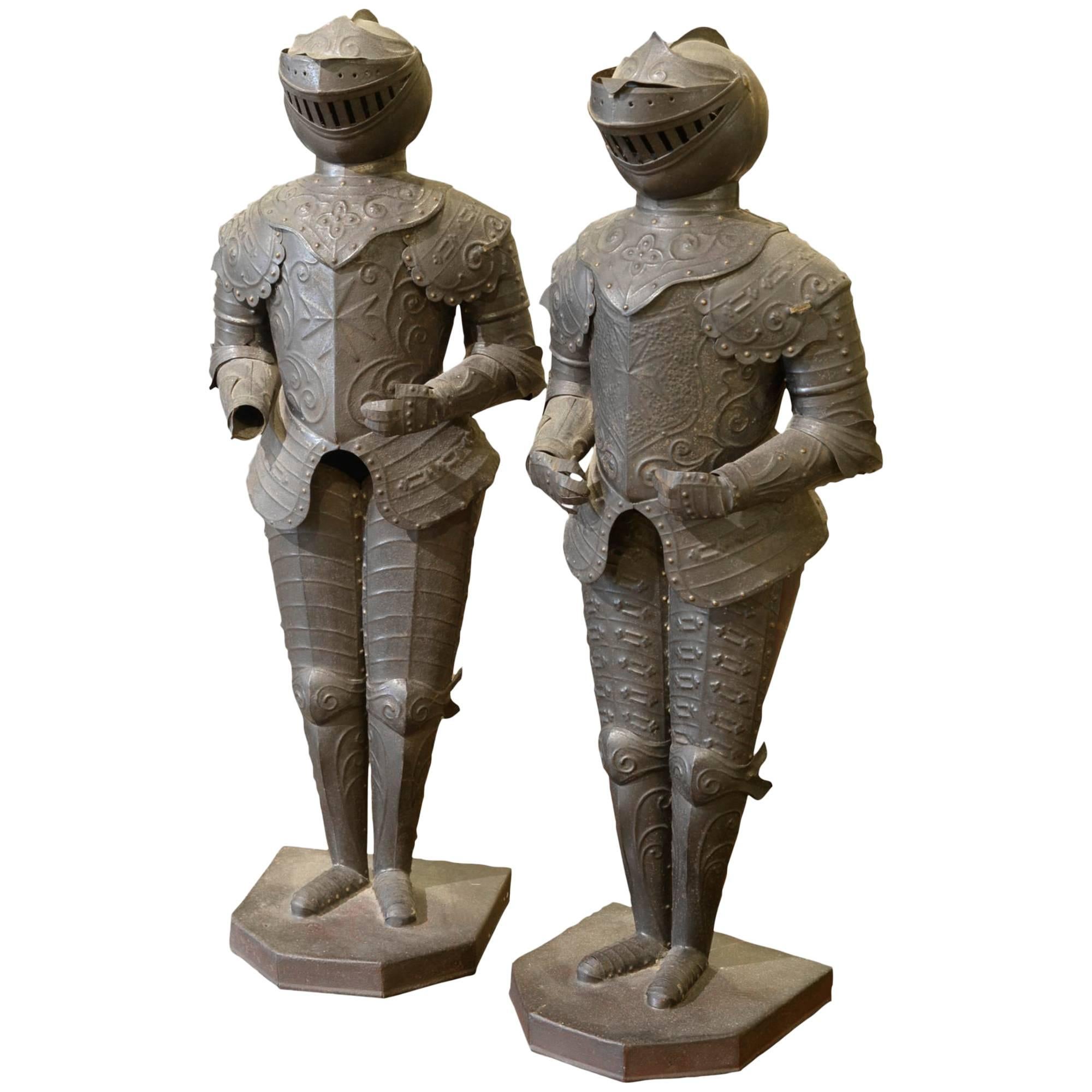 Pair of Miniature Suits of Armour