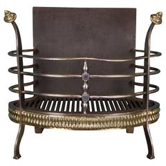 19th Century English Fireplace Fire Basket