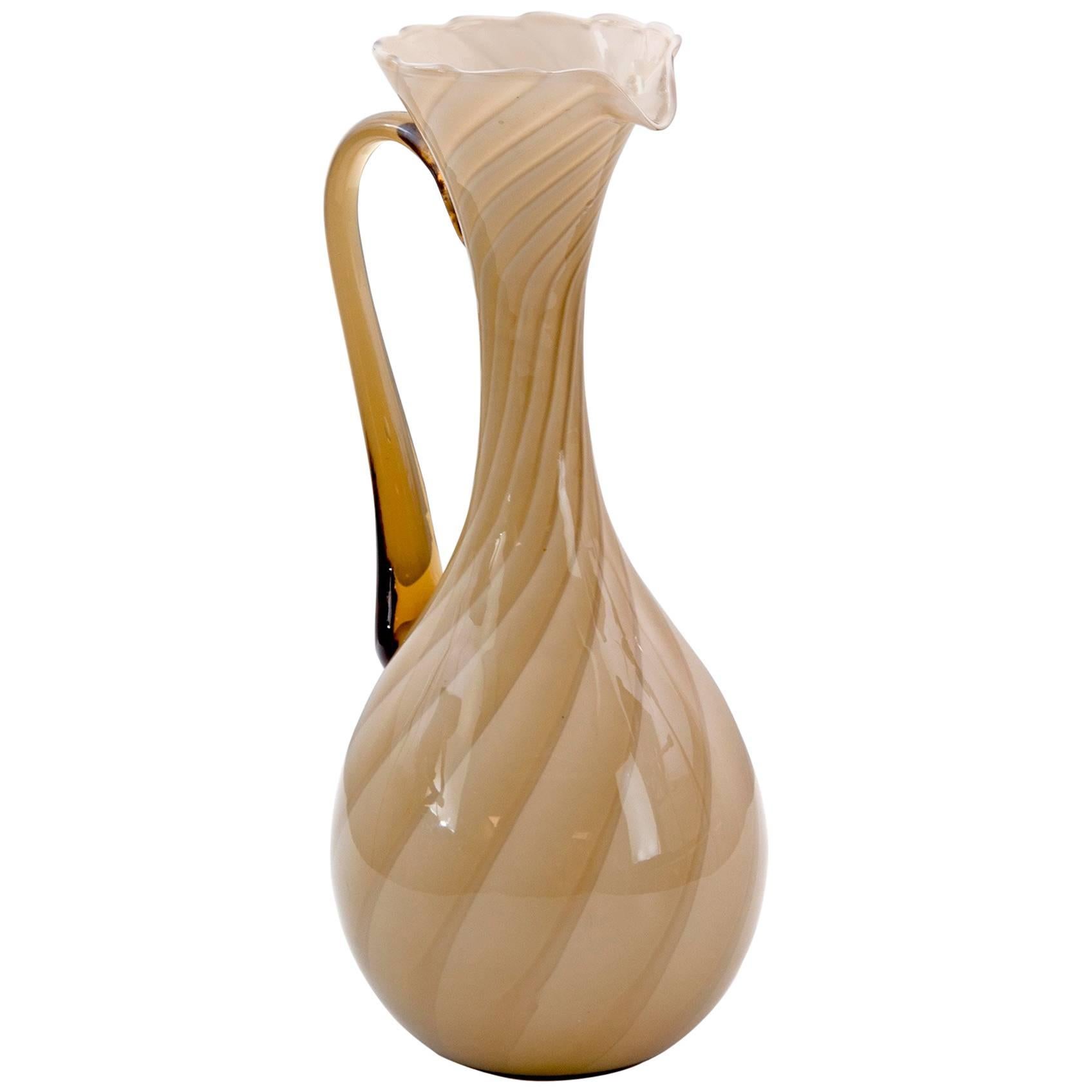 Murano Swiveled Vase Attributed to Tommaso Barbi