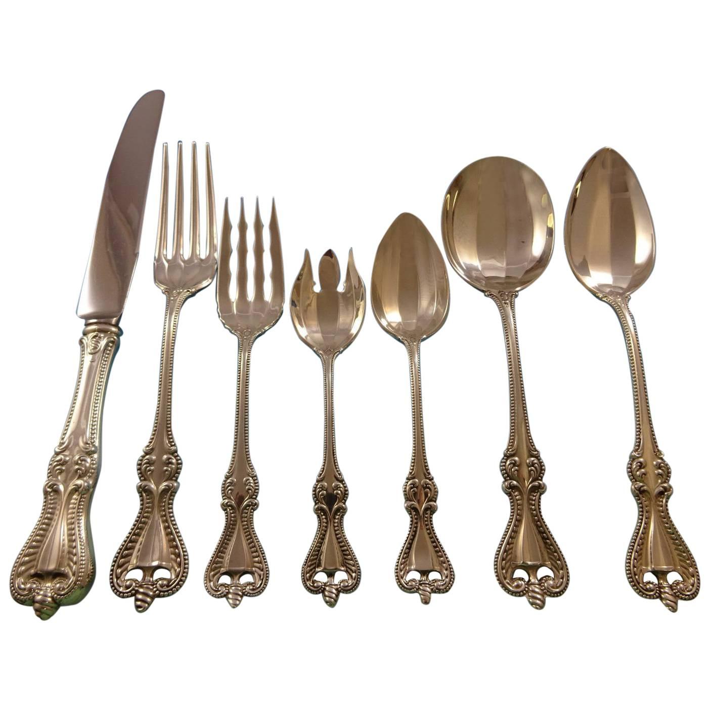 Old Colonial by Towle Sterling Silver Flatware Set for 8 Service 69 Pcs Dinner For Sale