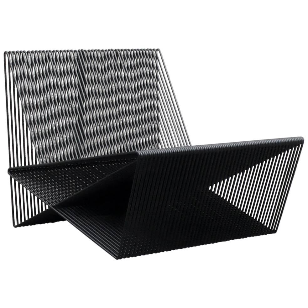 Circuit - Powder-Coated Steel Minimal Geometric Sculptural Lounge Chair