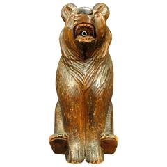 Black Forest Spirit Decanter in the Form of a Seated Bear 12
