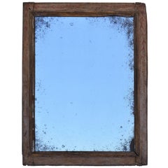 Early Spanish 17th-18th Century Polychromed Frame with Replaced Mirror