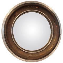 Antique Industrial Mold as Mirror Frame in Oak and Aluminium