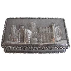 Antique Exceptional Castle Top Snuff Box Made by Nathaniel Mills