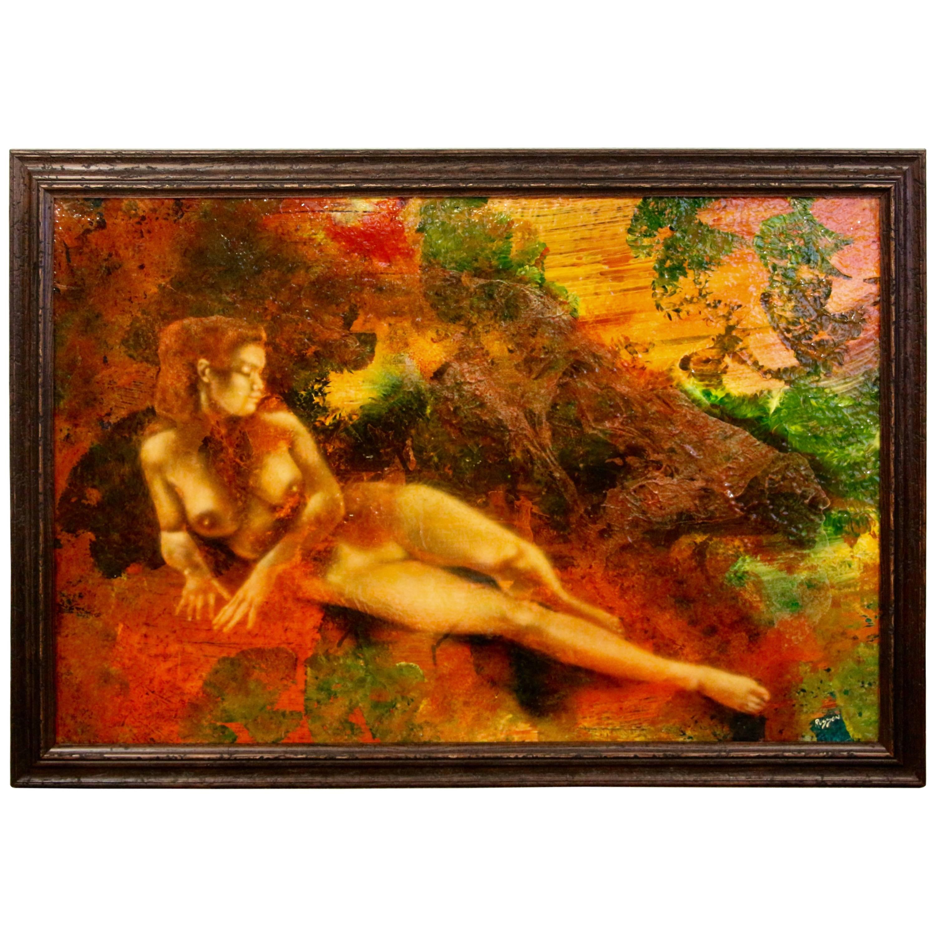 Lester Russon "Nude" Painting For Sale