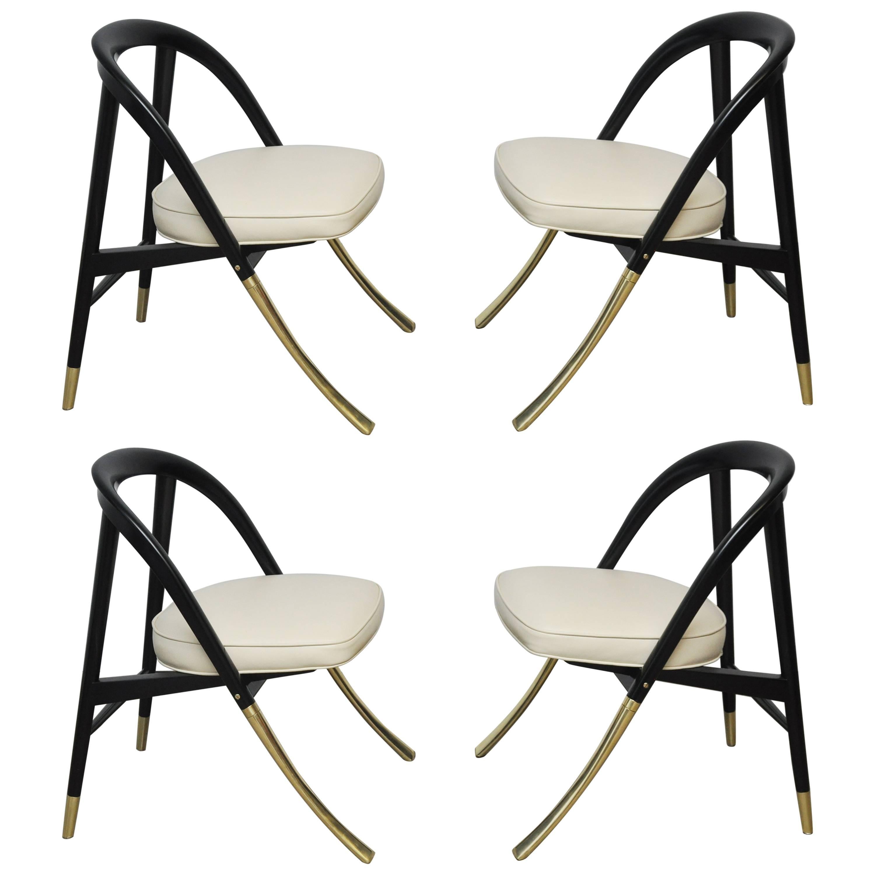 Pair of "A Chair" by Edward Wormley for Dunbar