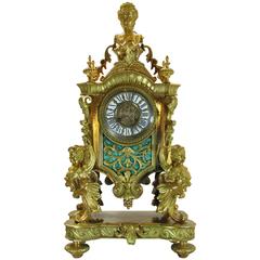 French Mid-19th Century Napoleon III Ormolu Pendulum Clock by S. Marti & Cie