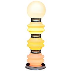 Sculptural Space Age Mazzega Glass Floor Lamp, Italy, 1970