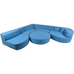 Comporta Modular Foam Sofa, Belgian Flat-Woven Wool
