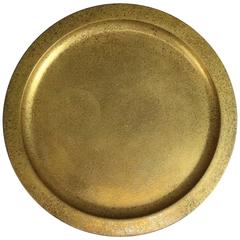 Antique Gilt Bronze Tiffany Studios Doré Charger, circa 1925