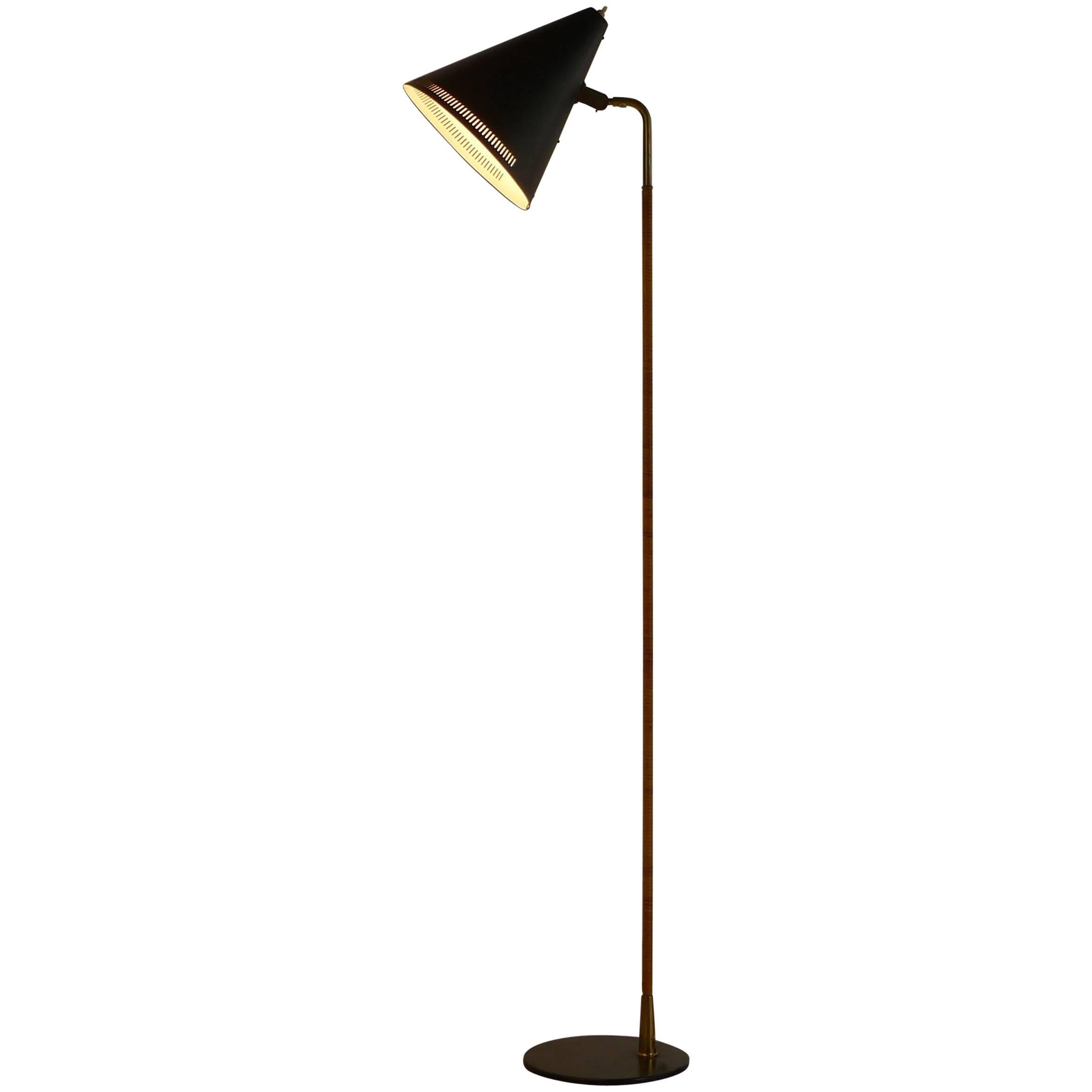 Paavo Tynell Floor Lamp 1950s, Stamped