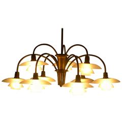 Poul Henningsen Early Nine Branch Chandelier 8