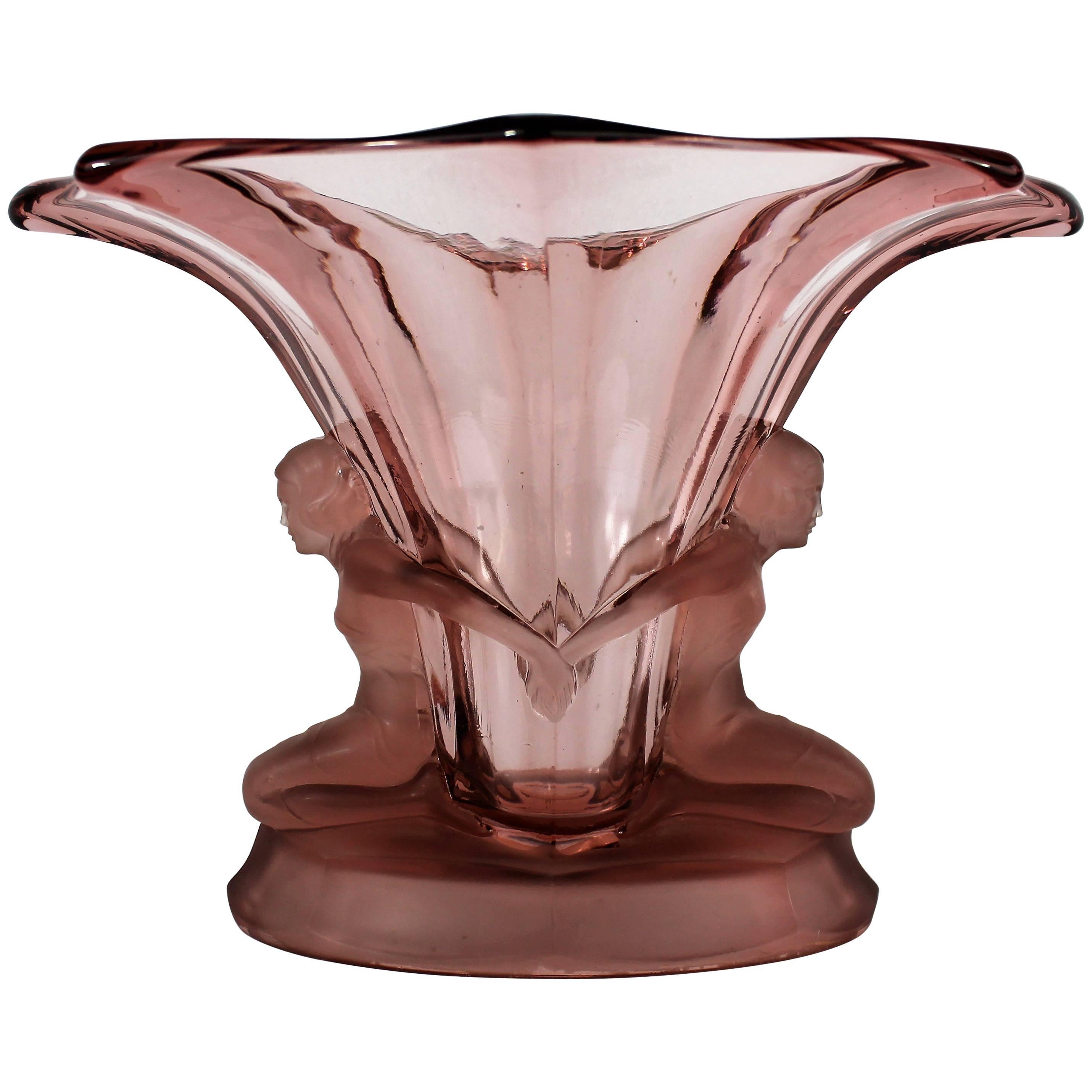 Art Deco Conical Cornet Vases