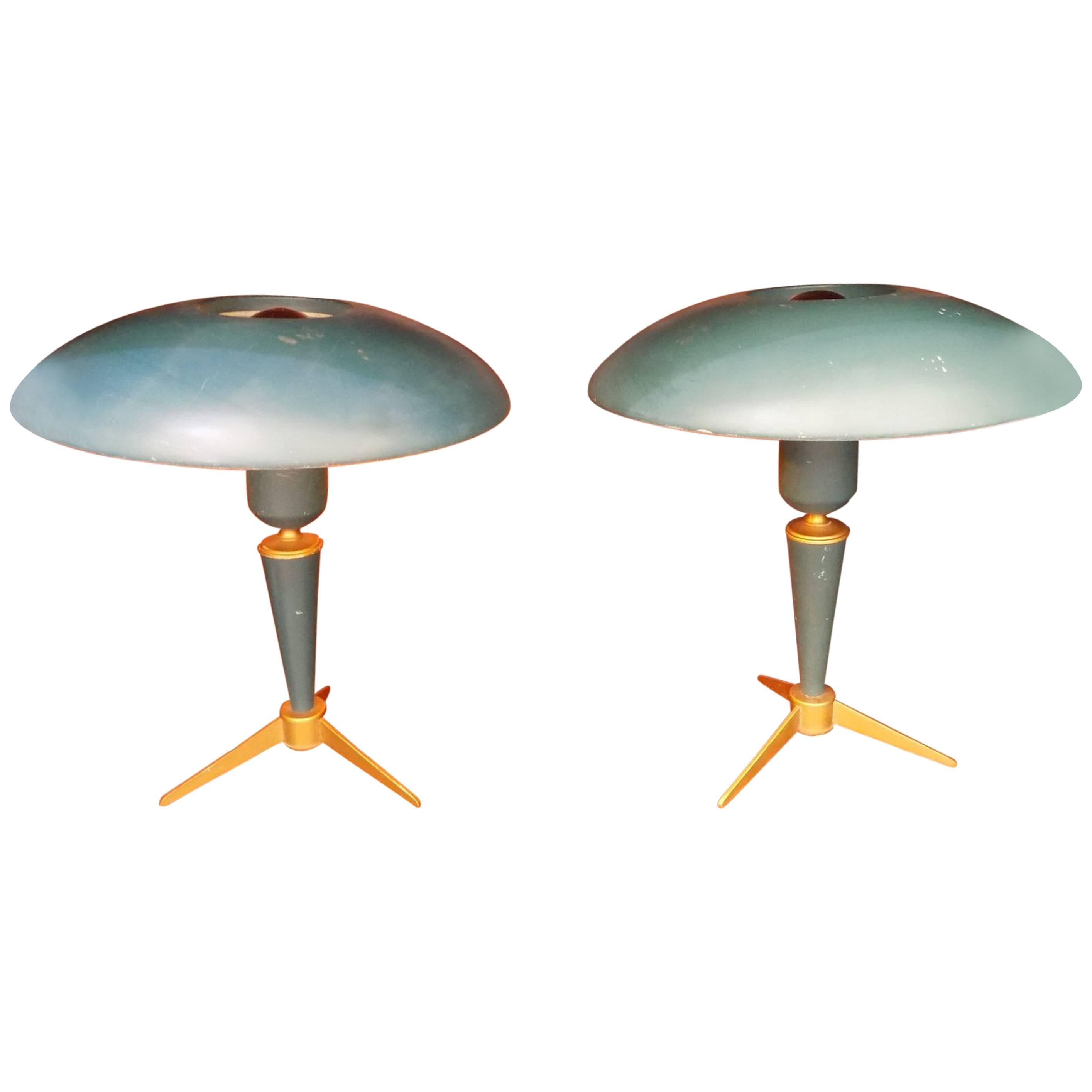 Beautiful Pair of Louis Kalff Table Lamp, circa 1960
