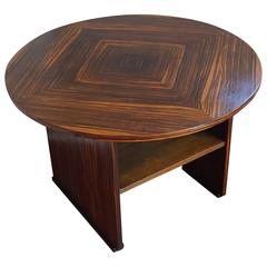 Stunning Geometric Design Macassar Art Deco Coffee Table by Pander, the Hague