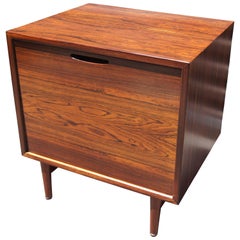Vintage Small Danish Dry Bar in Rosewood
