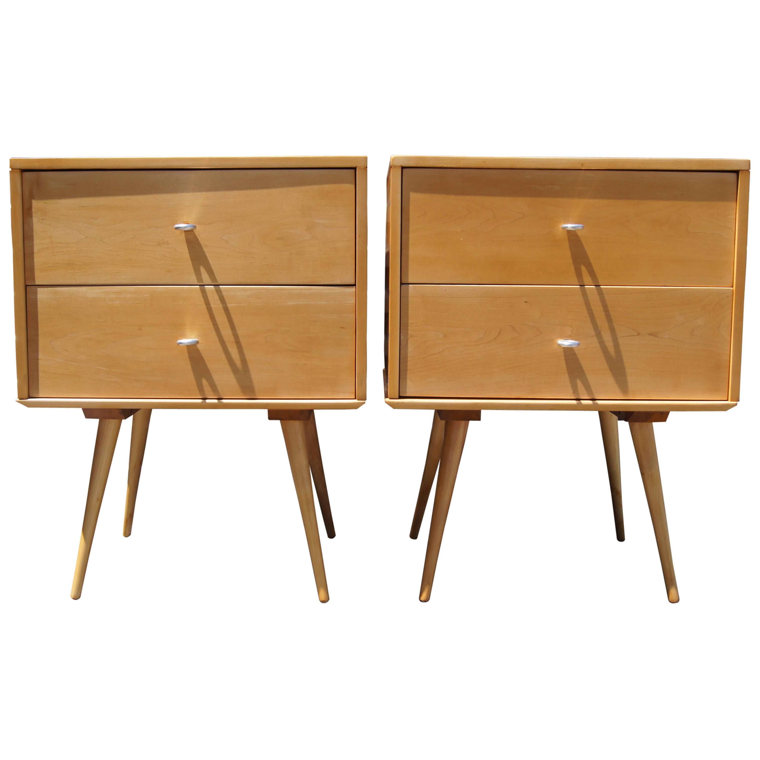 Pair of Planner Group Nightstands by Paul McCobb for Winchendon Furniture