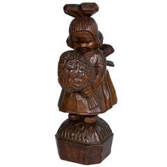 German Carved Wood Figure, circa 1930